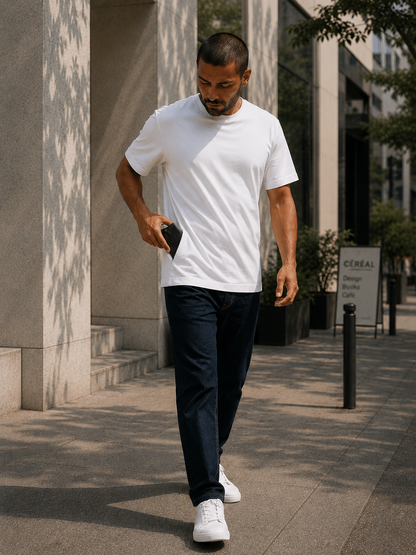 T-shirt à double poche V.1 - Blanc